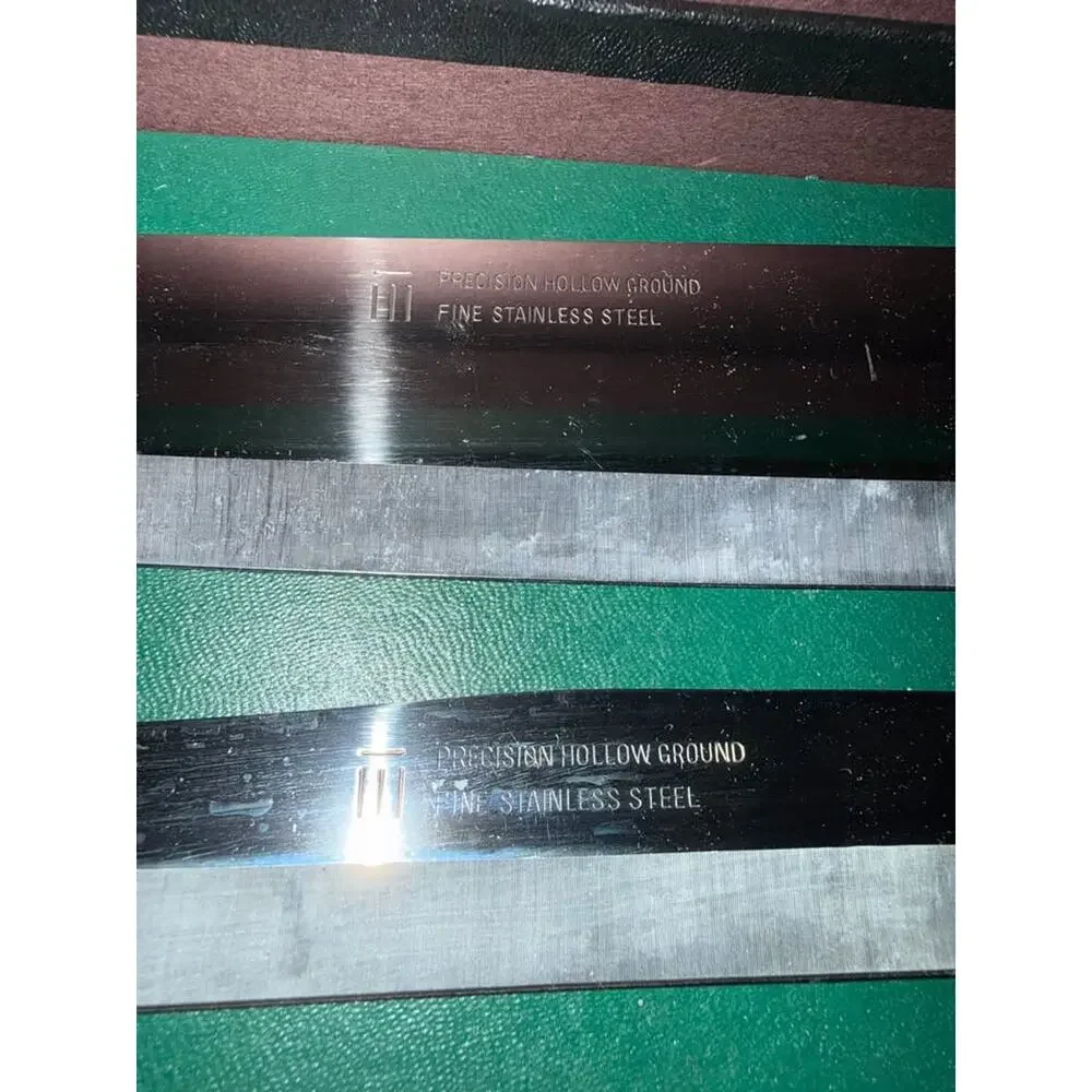 Vintage NOS Maxam Precision Hollow Ground Stainless Steel Carving 2 Knife Set